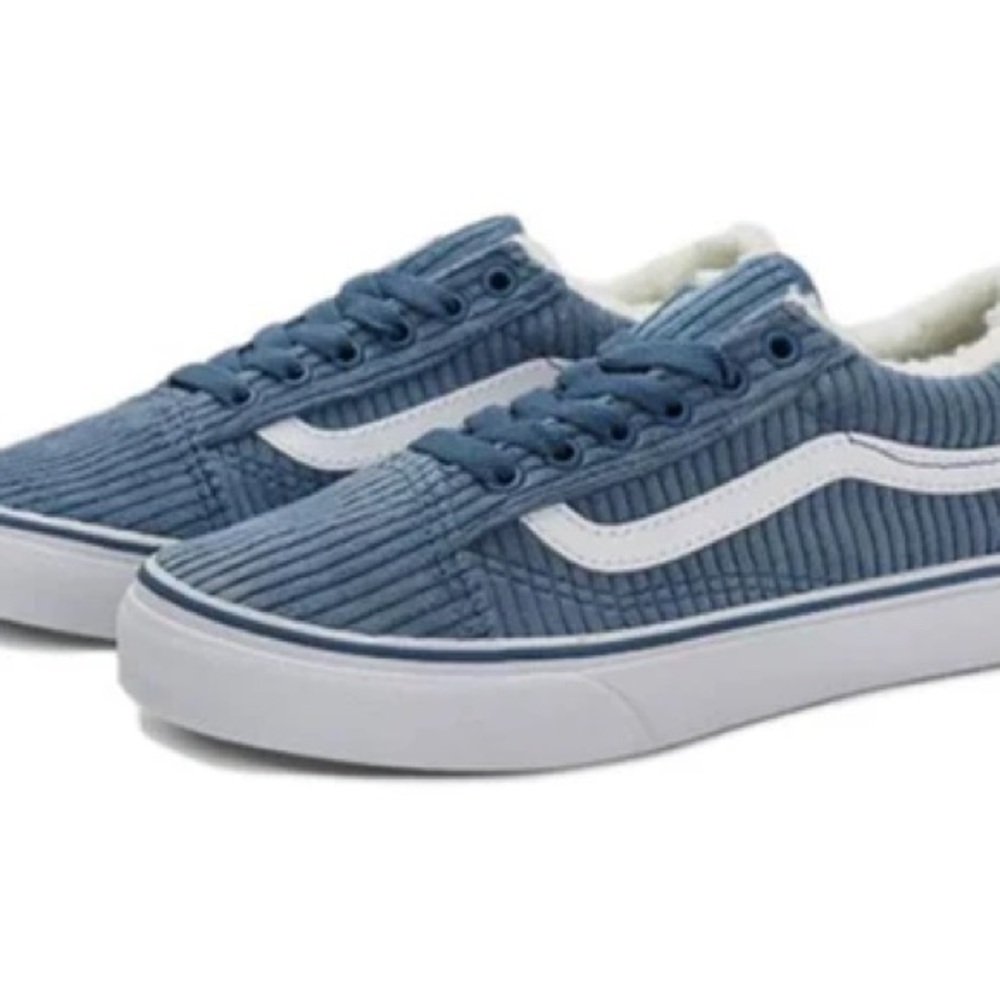 NWOB Vans Kids Old Skool Cozy Cord 'Blue Fusion